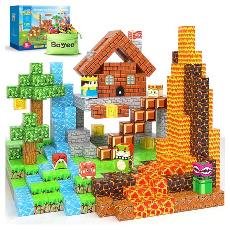 100-Piece Stem Magnetic Building Blocks