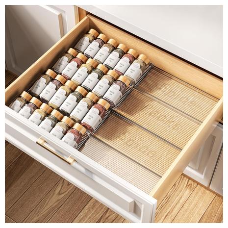 Clear Acrylic Spice Drawer Organizer