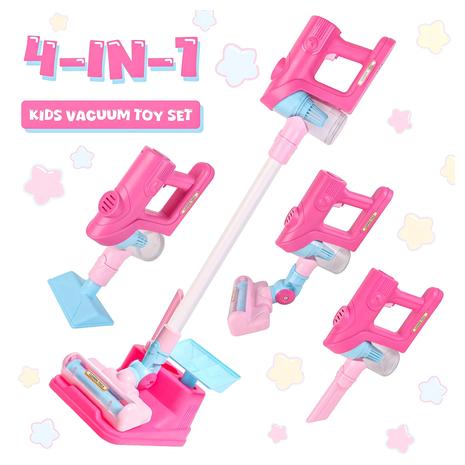 4-In-1 Kids Vacuum Cleaner Toy (2 Colors)