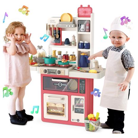 63-Piece Kid's Complete Kitchen Playset (2 Colors)