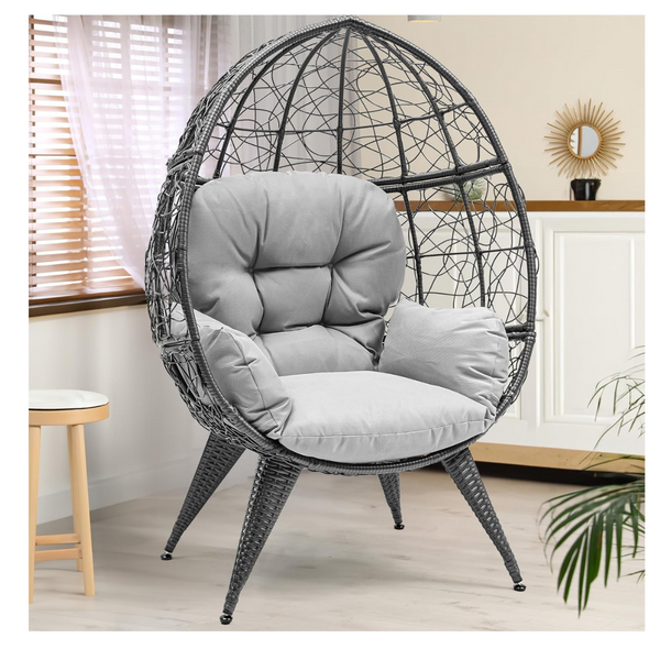 Outdoor Indoor Oversized Large Wicker Egg Chair