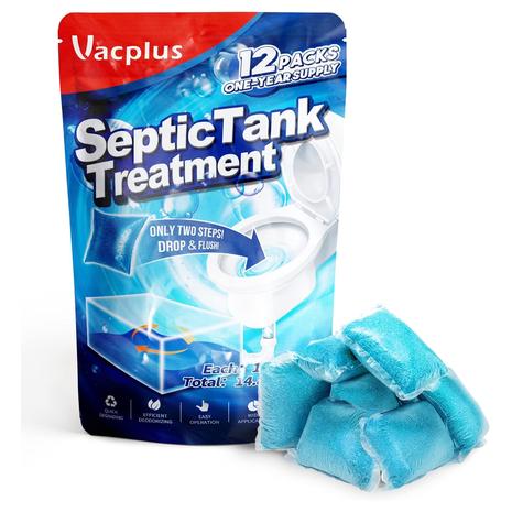 12-Piece Vacplus Septic Tank Treatment