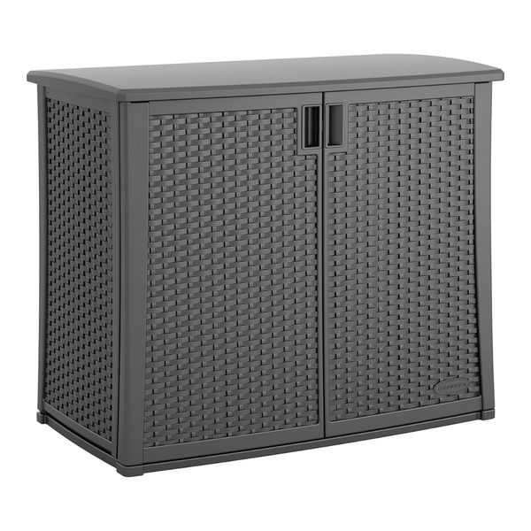 Suncast Outdoor Storage Cabinet with Pad-Lockable Doors