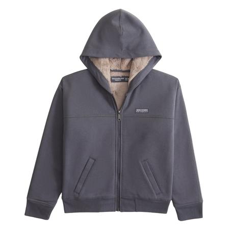 Abercrombie Kids Faux Fur-Lined Full-Zip Hoodies