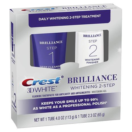 Crest 3D White Brilliance 2 Step Whitening Kit