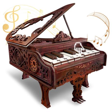 Piano 3D Wooden Puzzle Model Kit