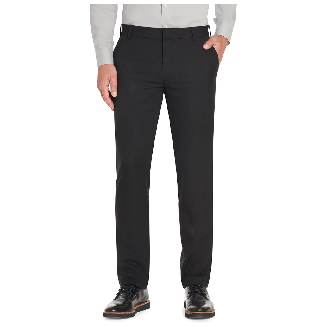 Van Heusen Men's Slim Fit Stretch Flat-Front Pants