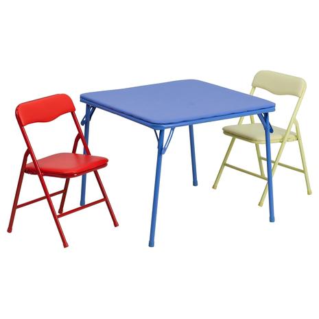 Kids 3-Piece Folding Table & Chairs Set