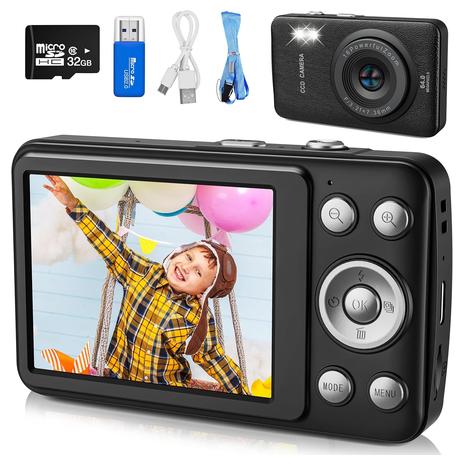 Kids Digital Camera w/ MP3 Player & 32GB SD