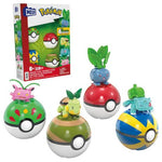 118-Pieces Mega Pokémon Grass-Type Trainer Team Building Toys Set