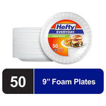 50 Hefty Soak-Proof Foam Plates