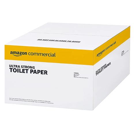 36 Rolls Amazon Commercial 2-Ply White Ultra Strong Toilet Paper