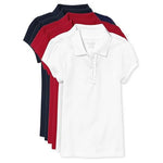 6-Pack The Children's Place Girls Ruffle Pique Polo