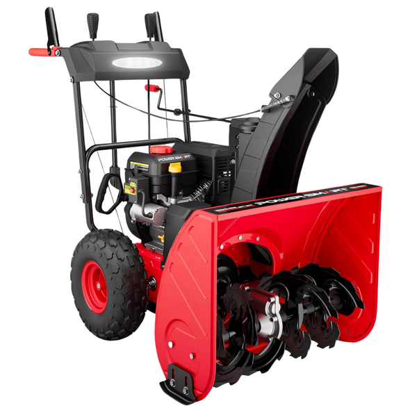 26'' Two Stage Gas Snow Blower w/ LED Light & Electric Start