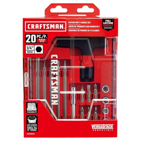 20-Piece Craftsman T-Handle Ratcheting Wrench Set