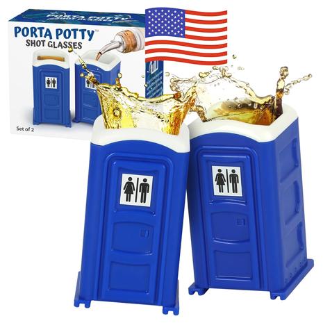 Porta Potty Shot Glasses