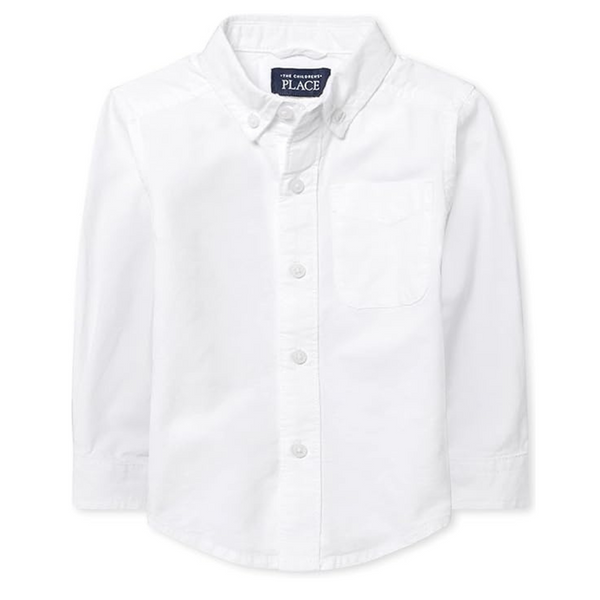 The Children's Place Baby Boys Long Sleeve Button Down Shirts (2 Colors)