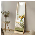 Dumos Aluminum Alloy Frame Full Length Floor Mirror w/ Stand