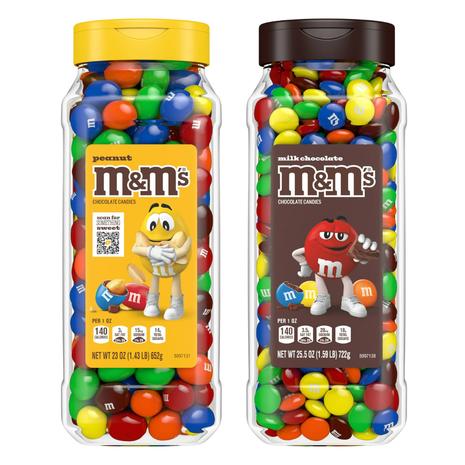 M&M's Milk Chocolate Resealable Bulk Candy Jars (OU-D)