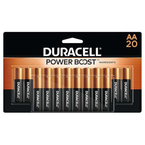 20 Duracell Coppertop AA Batteries