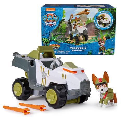 Paw Patrol Jungle Pups Tracker’s Monkey Vehicle Toy w/ Collectible Action Figure