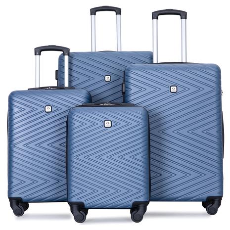 4 Piece Hardshell Luggage Set With TSA Locks (8 Colors)