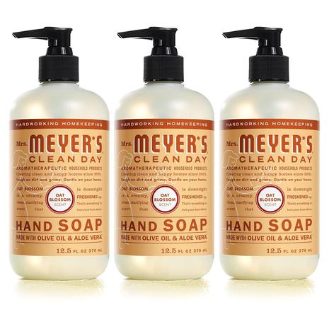 3 Bottles Of Mrs. Meyer's Clean Day Hand Soap