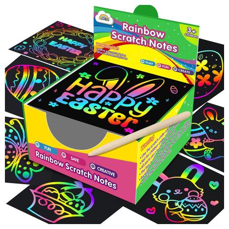 Rainbow Scratch Mini Notes Art Paper