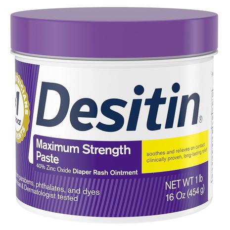 Desitin Maximum Strength Baby Diaper Cream 16oz Tub