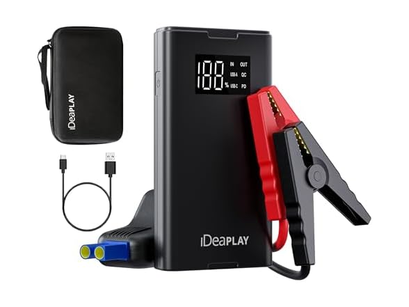 IDEAPLAY 1500A Car Battery Jump Starter