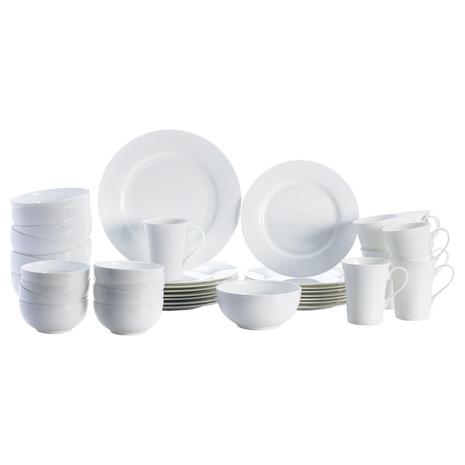 Mikasa Delray 40-Piece White Dinnerware Set