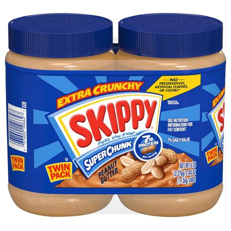 2-Pack Skippy Super Chunky Peanut Butter