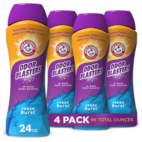 4-Pack Arm & Hammer Odor Blaster In-Wash Fresh Burst Scent Booster