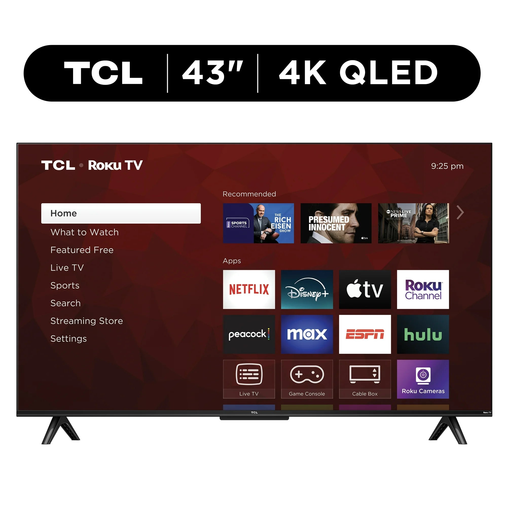 TCL Class Q5 43" 4K Ultra HDR Smart QLED Roku TV