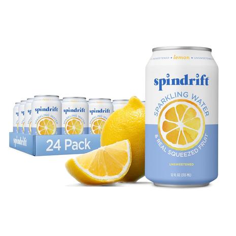 24 Cans Of Spindrift Sparkling Water (3 Flavors)