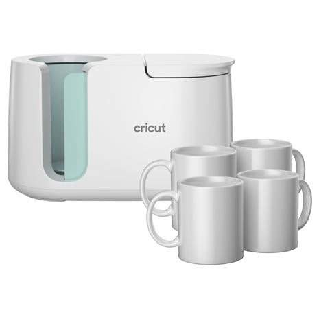 Cricut Mug Press + 4 Blank Mugs