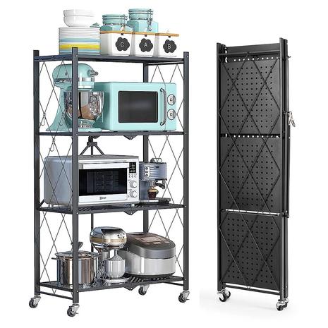 4-Tier Foldable Storage Shelving Unit