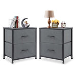 Set of 2 Nightstands (4 Colors)