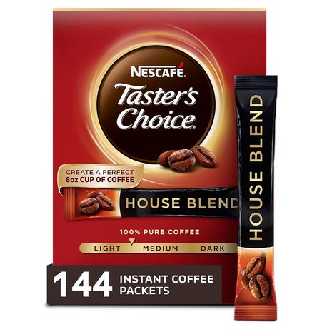 144 Nescafe Taster's Choice House Blend Instant Coffee Packets