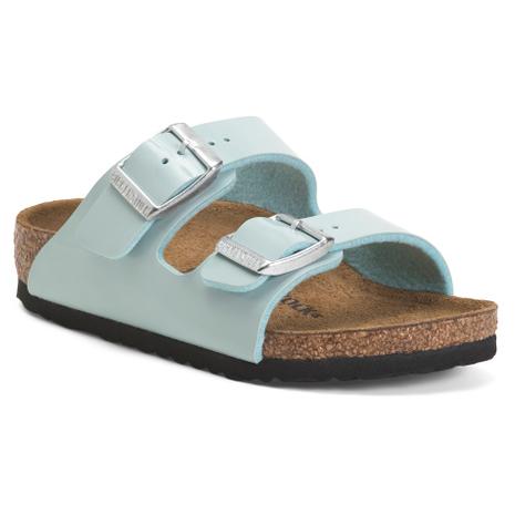 Birkenstock Arizona Birkoflor Patent Sandals (Toddler Little Kid)