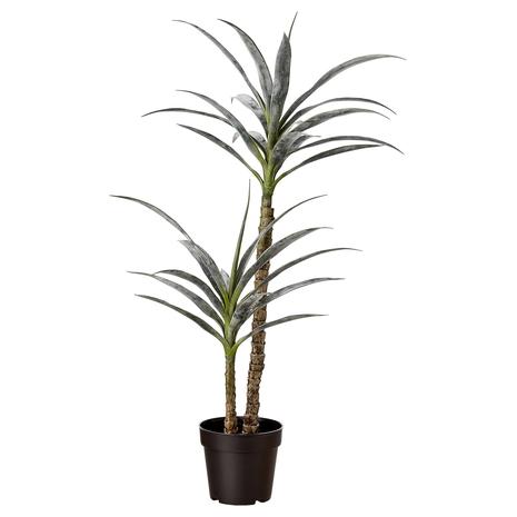 Artificial Yucca Plant With Plastic Nursery Pot