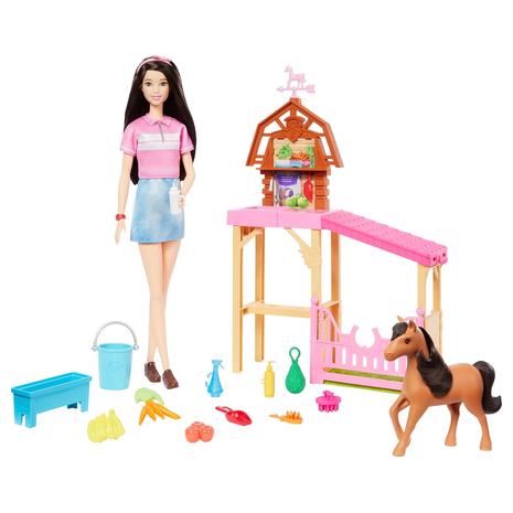 Barbie Stable Playset with Doll, Pony & Accessories