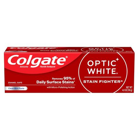 Colgate Optic White Stain Fighter Whitening Toothpaste