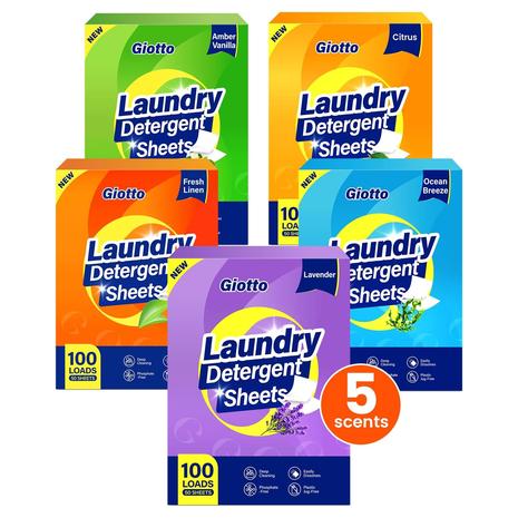 100 Giotto Laundry Detergent Sheets