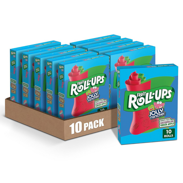 100 Fruit Roll-Ups Jolly Rancher Flavored Snacks