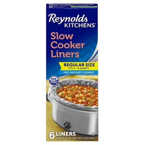 6 Reynolds Kitchens Premium Slow Cooker Liners