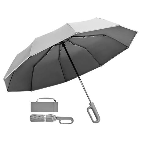 Windproof Automatic Portable Travel Umbrella w/ Reflective Stripe