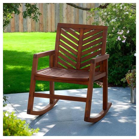 Outdoor Harbison Rocking Solid Wood Chair