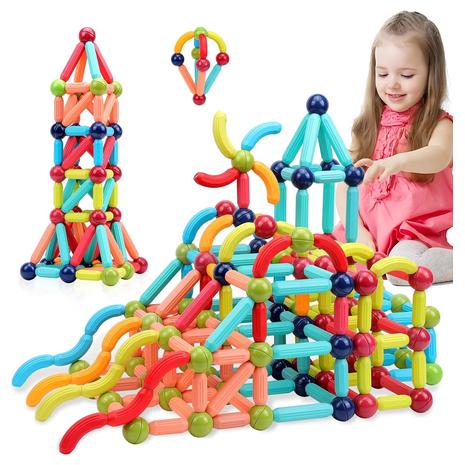 42-Piece Magnetic Rods & Balls STEM Learning Toy