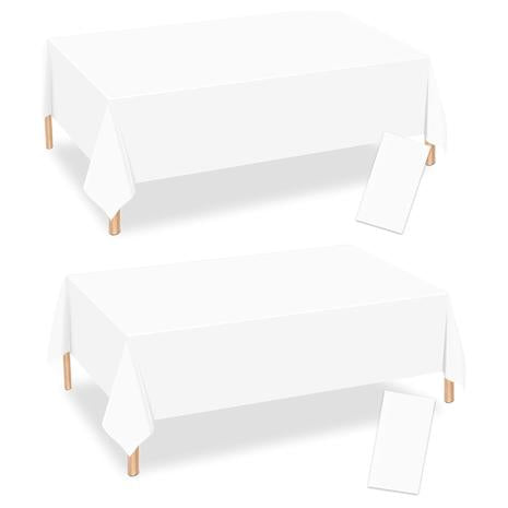 2-Pack Disposable Tablecloths (54" x 108")